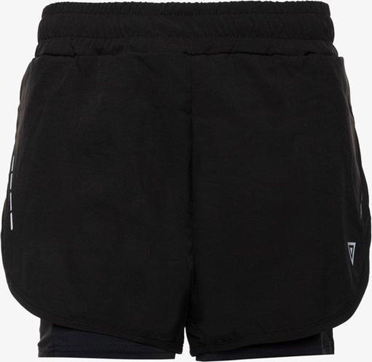 Osaga Pro kinder hardloopshort - Zwart - Maat 146/152