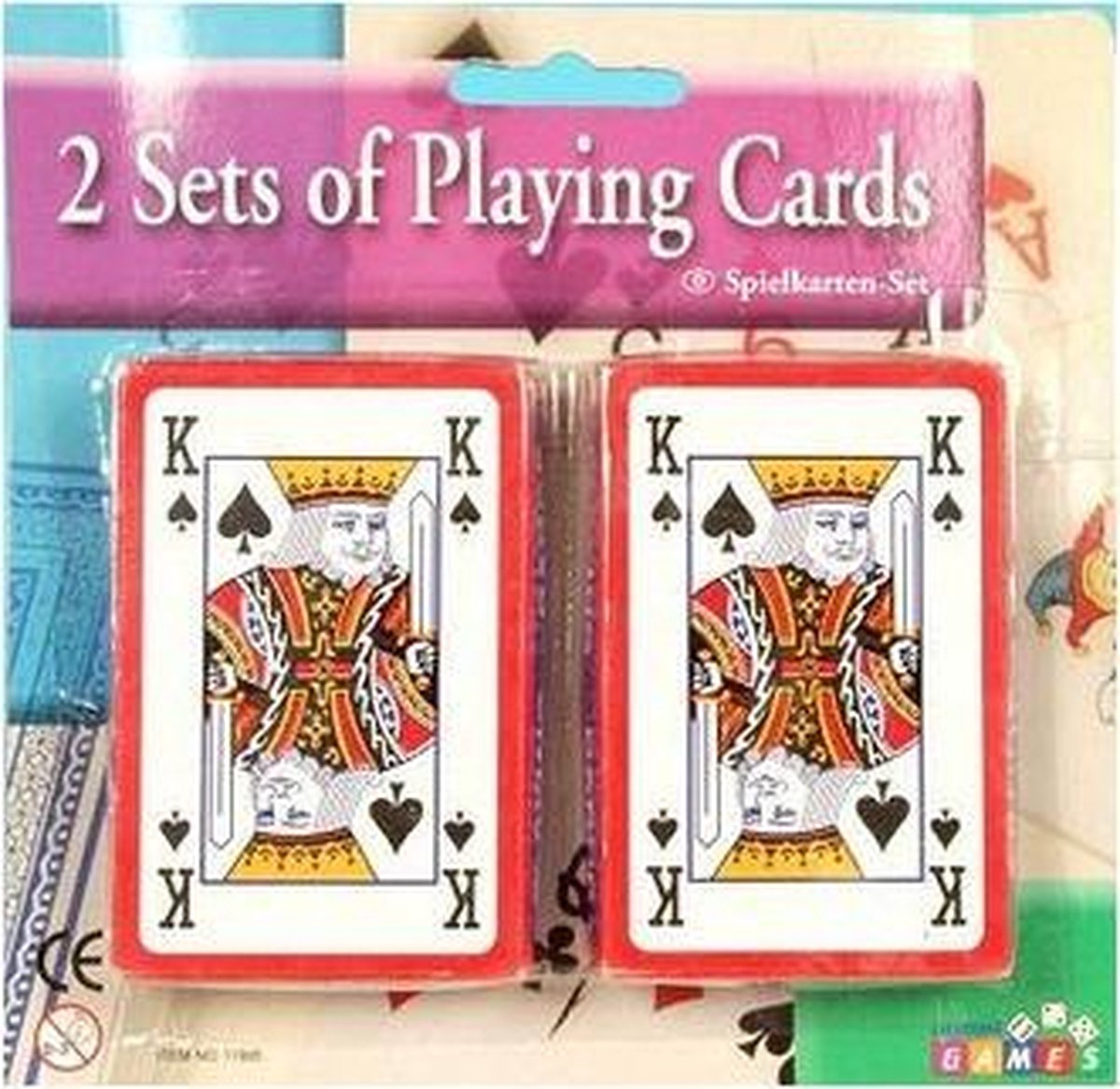 6x pakjes kaartspellen - Casino speelkaarten