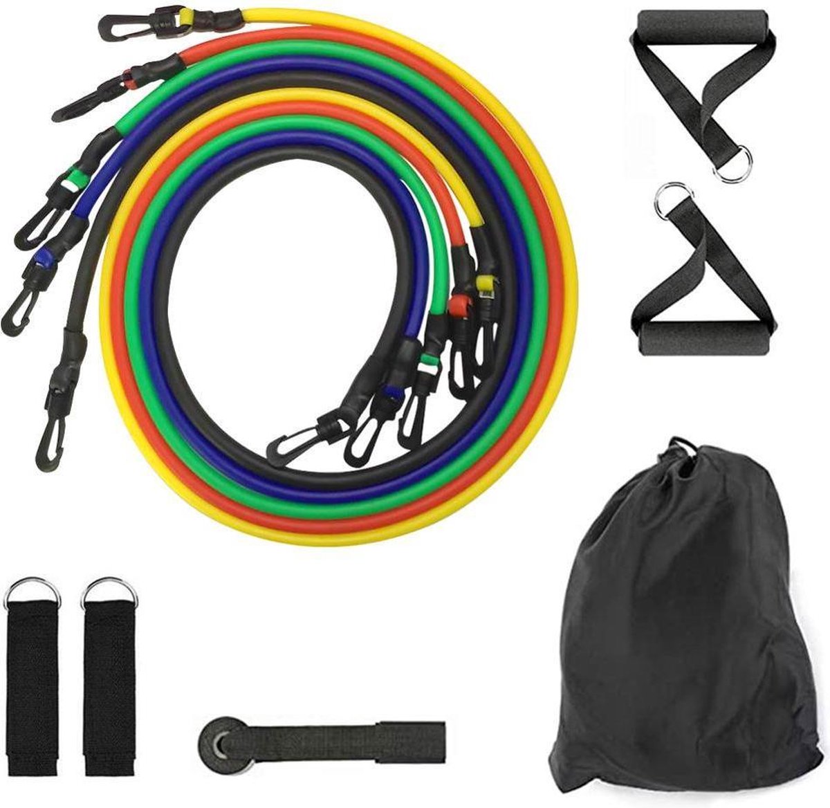 Fitnessbanden / Weerstandskabel - Fitness Elastiek Set - Resistance Power Band Tube