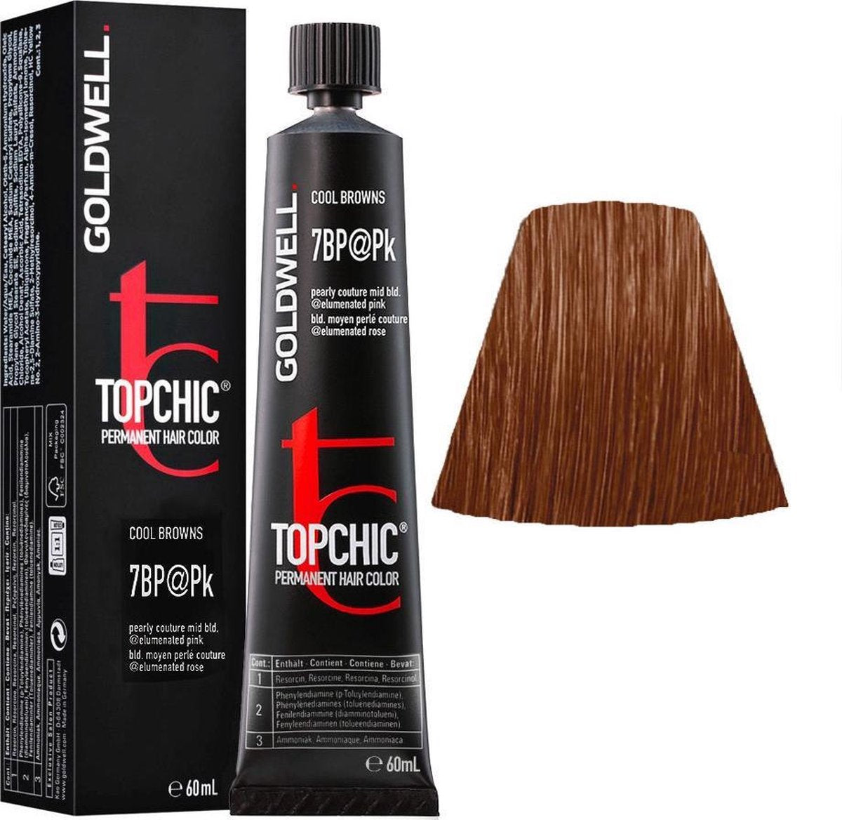 7BP @ Pk Medium Blonde Pearl Pink Goldwell Topchic Tube