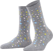 Burlington Dot Sokken Dames 22104 - Grijs 3400 light grey Dames - 36-41