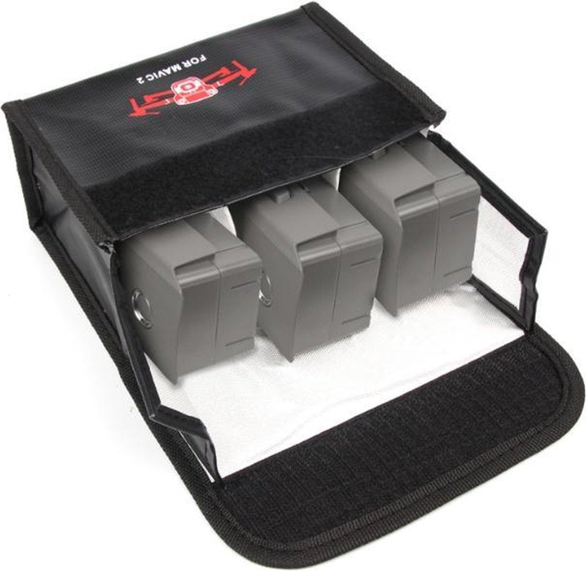 Kenners DJI Mavic 2 LiPo Vliegtuig veiligheidszak - Large - Geschikt voor 3 accu's - Brandveilig