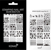 KONAD Square nagels stempel plaat 18 met 15 ' FRUIT ' nagel stempel motieven.