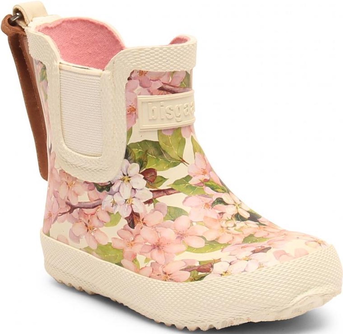 Crème met bloemen rubberen laars "Baby" van Bisgaard 27