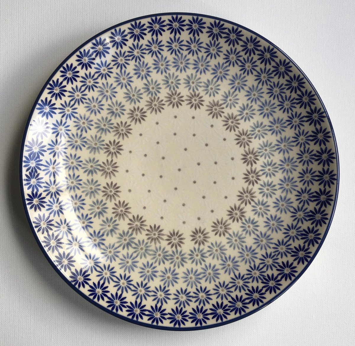Bunzlau dinerbord ster bloem