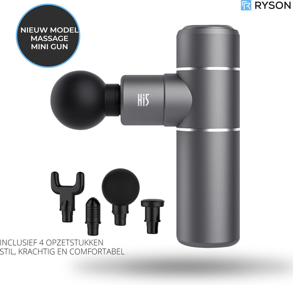 Ryson® ONE - Professionele Massage Gun - Sport en relax massage - Klop en vibratie - Stil en comfortabel - CE gecertificeerd
