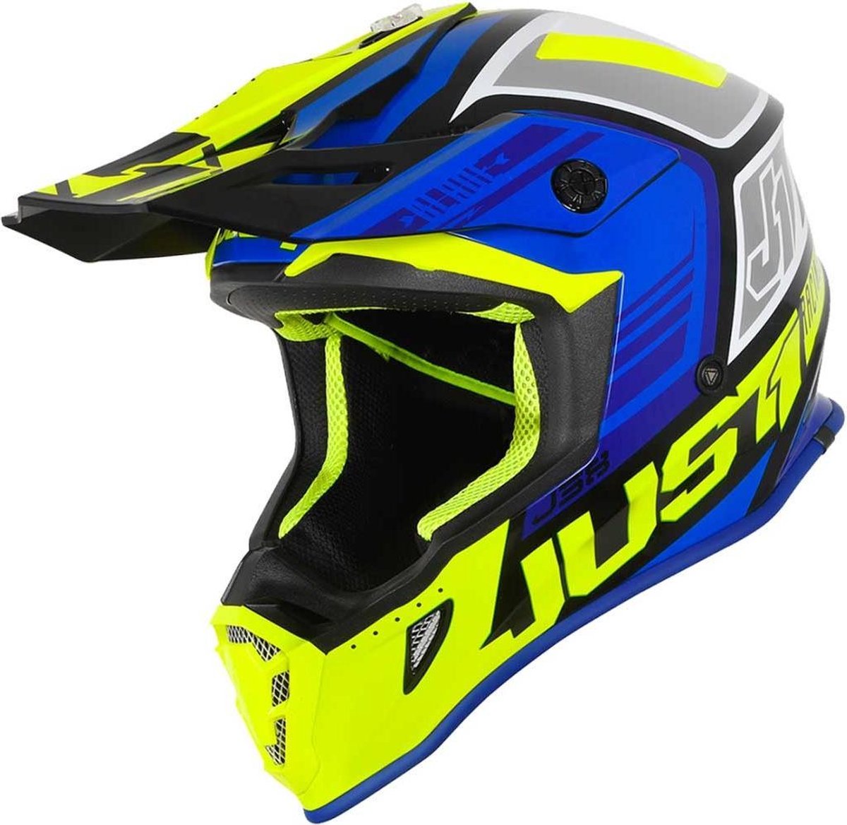 JUST1 Helmet J38 Blade Blue-Yellow Fluor-Black 56-S