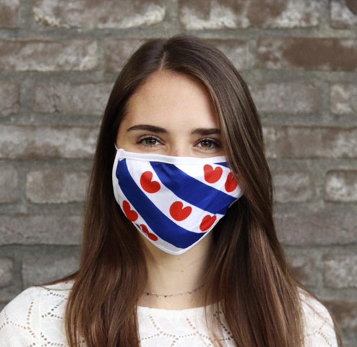 Mondkapje Friese vlag