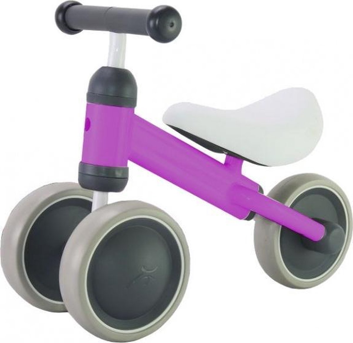 PexKids kinder scooter Loopfiets - 6 inch - Staal - Roze
