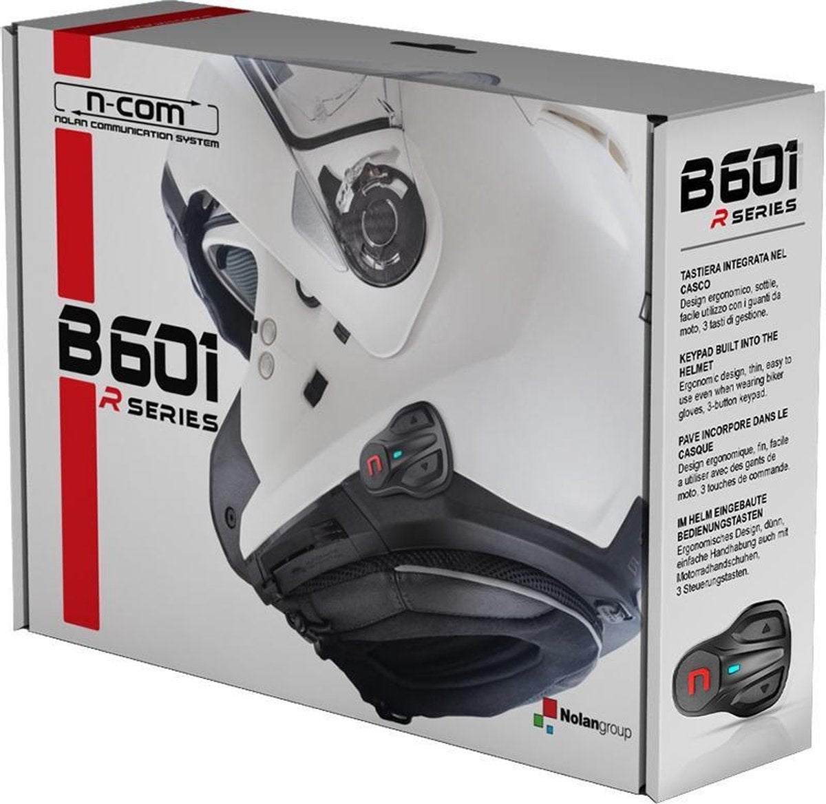 Nolan N-Com B601 R Twin Pack  - Motor communicatiesysteem - Bluetooth - 250 Meter - 2 Stuk(s)
