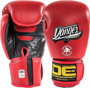 Danger Supermax Bokshandschoenen Leer Rood