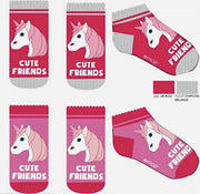 Unicorn 6 pack meisjes sokken - 27 - 30