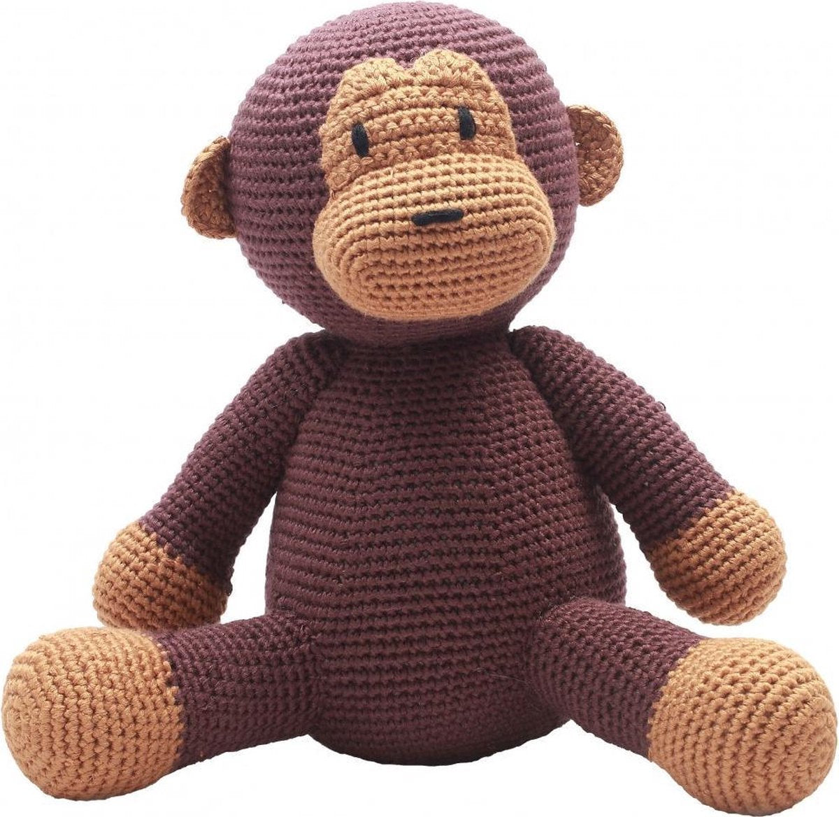 Naturezoo Knuffeldier Aap Gehaakt 20 Cm Bruin