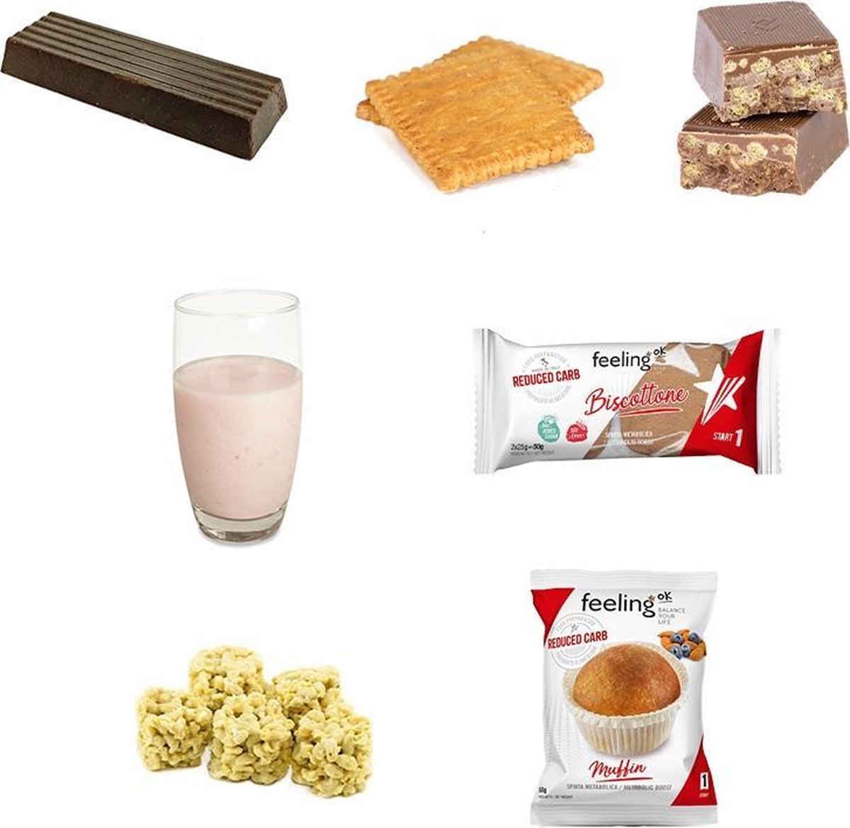 Protiplan | Zoete Snacks Mixverpakking II | 7 porties  | Low Carb Cake | Eiwitrijk   | Eiwitrepen | Koolhydraatarme sportvoeding | Afslanken met proteïne repen | Snel afvallen zonder hongergevoel!