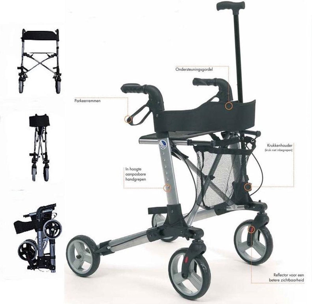 Opvouwbare Rollator Vermeiren Quadri Light