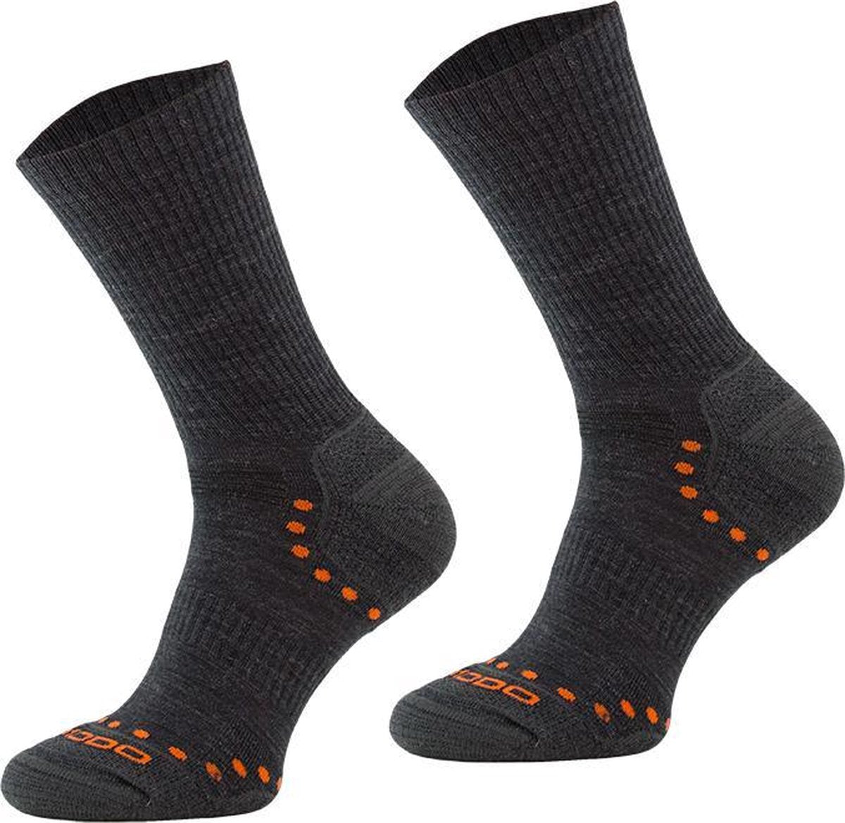 Comodo Wandelsokken met Merinowol en Alpacawol -  Lichte Thermoregulerende Sokken - Antraciet 35/38