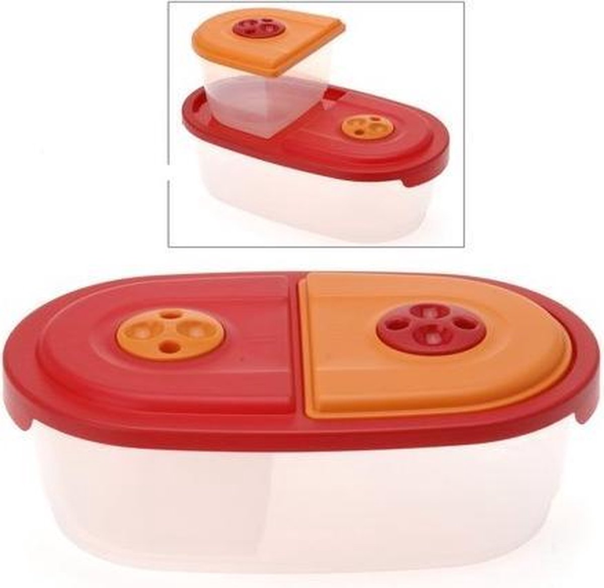 Magnetronschaal rood/oranje