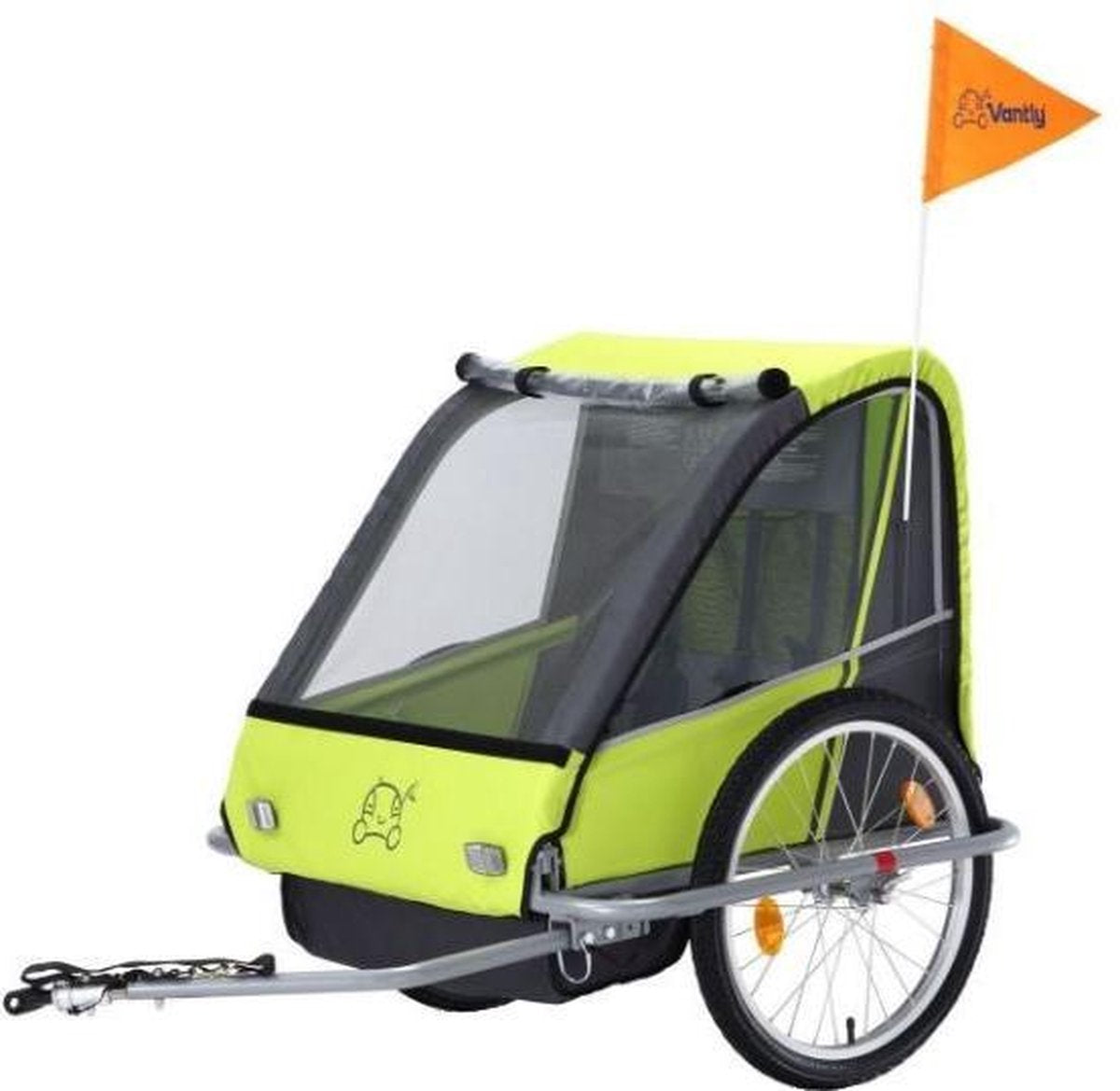 Vantly Kiddy - Fietskar - Groen - 20 Inch