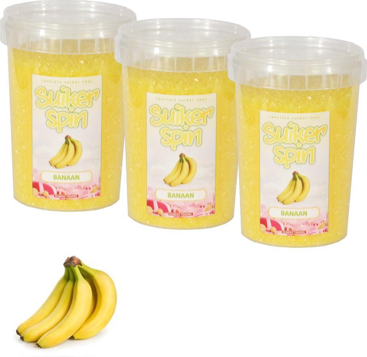Suikerspinsuiker banaan