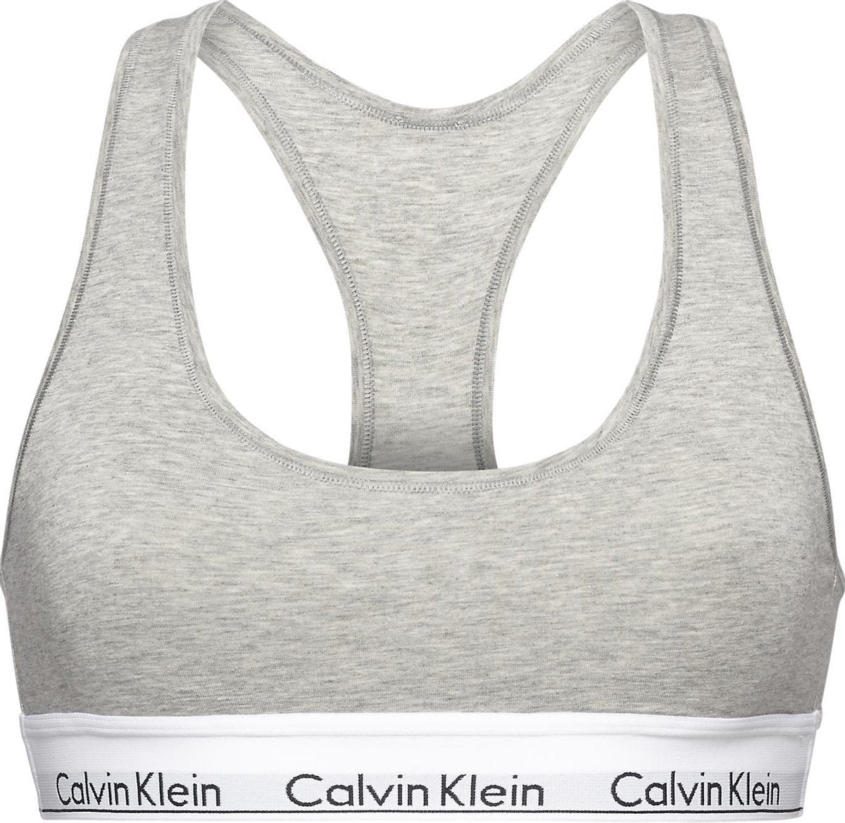 Calvin Klein Modern Cotton Top - Grijs - Maat S