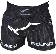 Punch Round Kickboks Broekjes NoFear Zwart Wit XS = Jeans Maat 28 | 8 t/m 10 Jaar