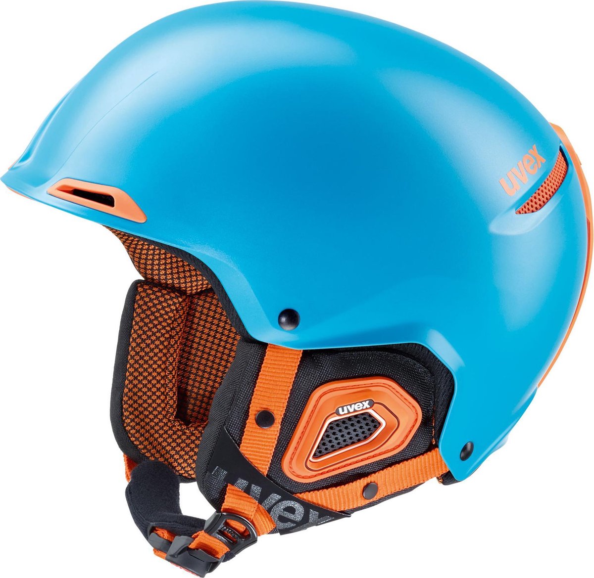 Uvex Skihelm - Unisex - blauw/oranje S: 52-55cm