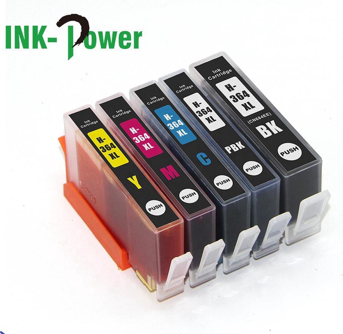 Inktcartridge voor HP 364XL | Multipack van 5 stuks voor HP Photosmart 5510 - 5514 - 5515 - 5520 - 5522 - 5524 - 5525 - 6510 - 6520 