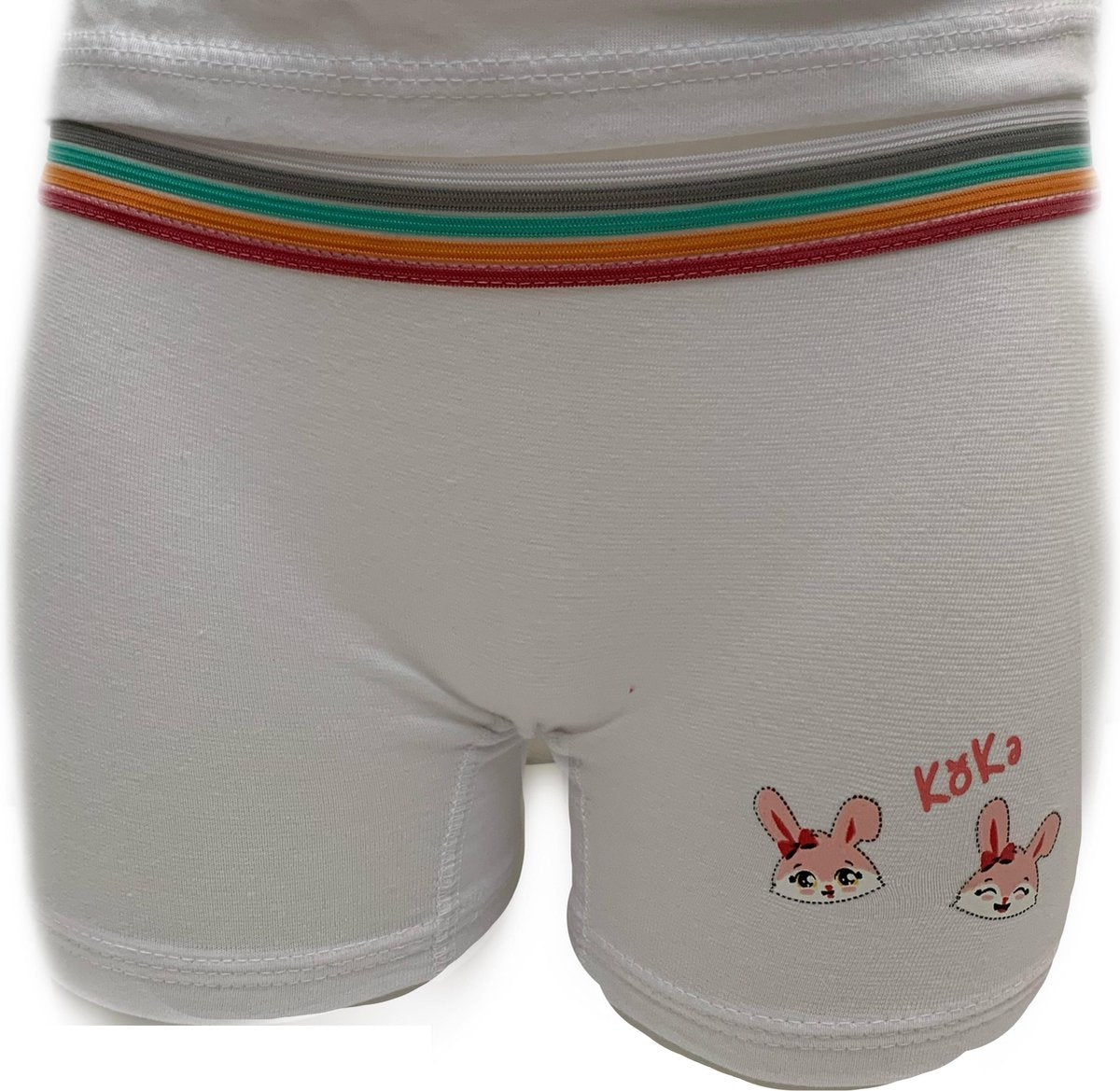 Embrator 2-stuks meisjes Boxershort met opdruk wit maat 116/122