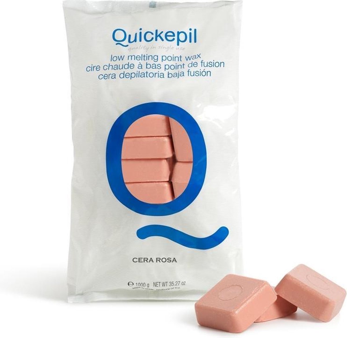 DermaSyis Quickepil Harde Wax Voor Ontharing Roze 1kg.
