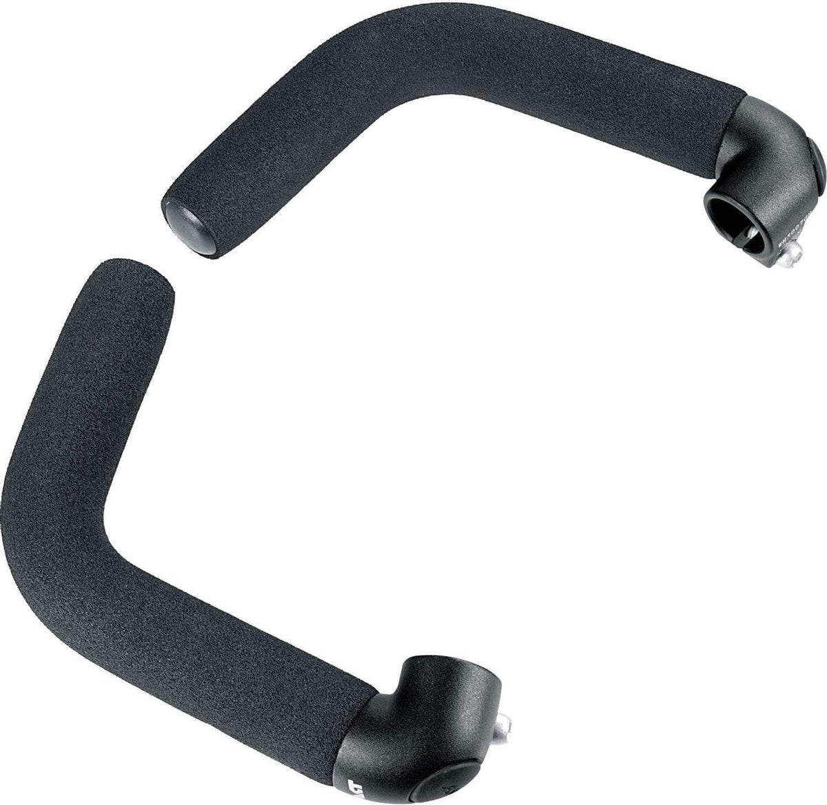 Bar-end Ergotec Touring verstelbaar - zwart