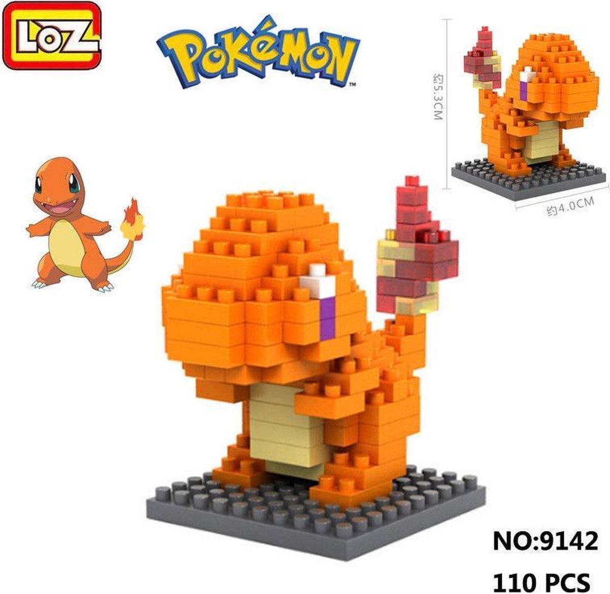 Nanoblocks Charmendar Pokemon - LNO