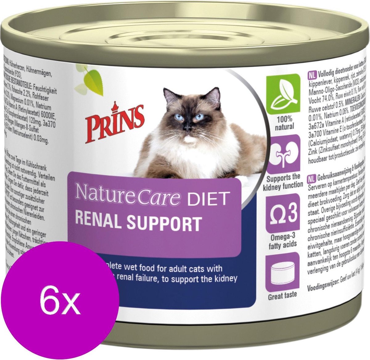 Prins Naturecare Diet Cat Mobility - Kattenvoer - 6 x 200 g