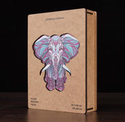 Houten Legpuzzel Olifant|Puzzel dieren | Jigsaw puzzels | wooden puzzle | unidragon puzzel | OLIFANT A4