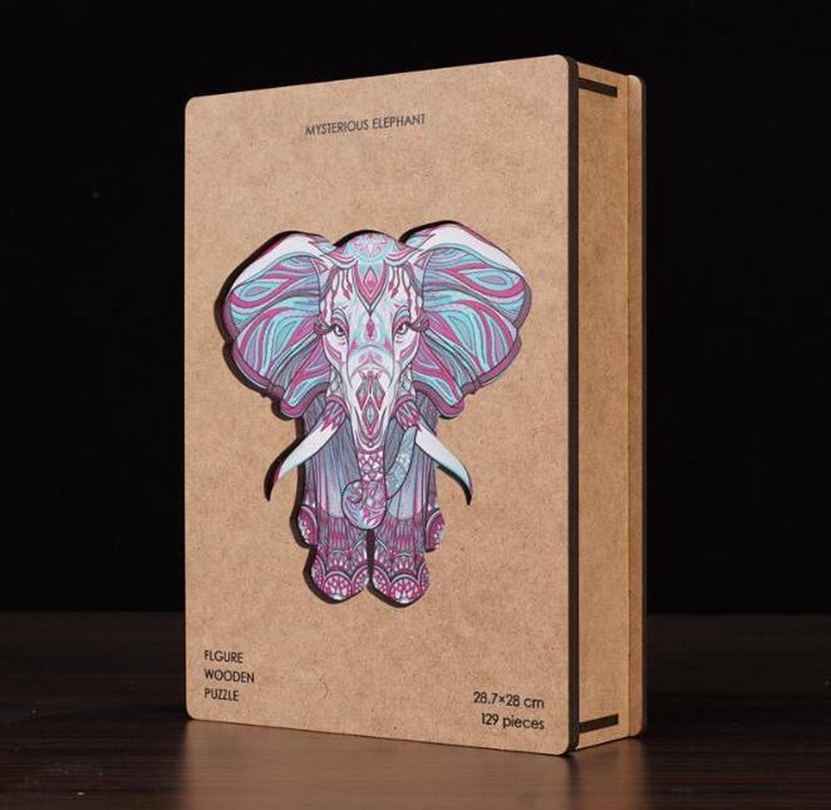 Houten Legpuzzel Olifant|Puzzel dieren | Jigsaw puzzels | wooden puzzle | unidragon puzzel | OLIFANT A4