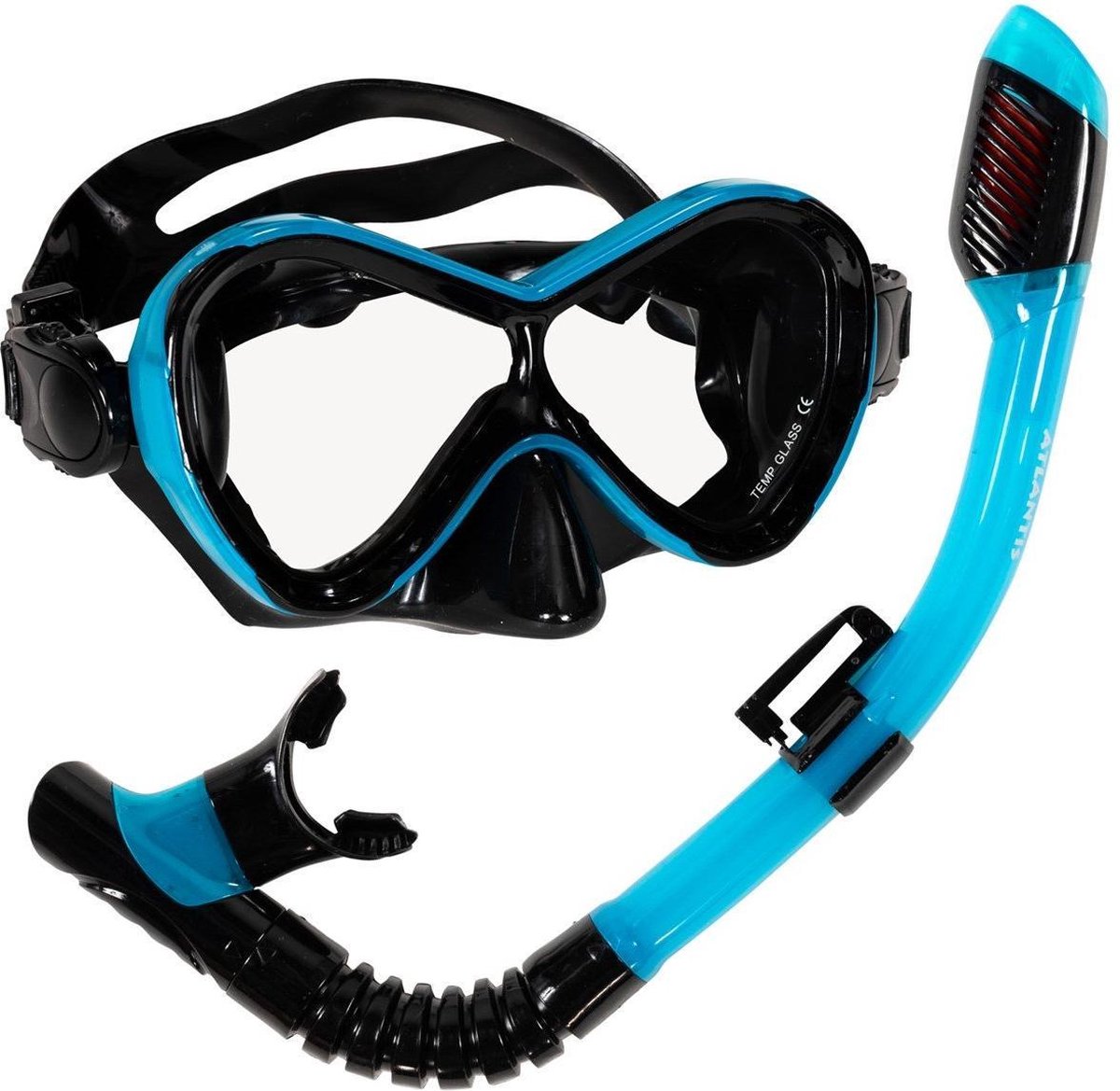 Atlantis Abaco Combo - Snorkelset - Kinderen - Zwart/Turquoise