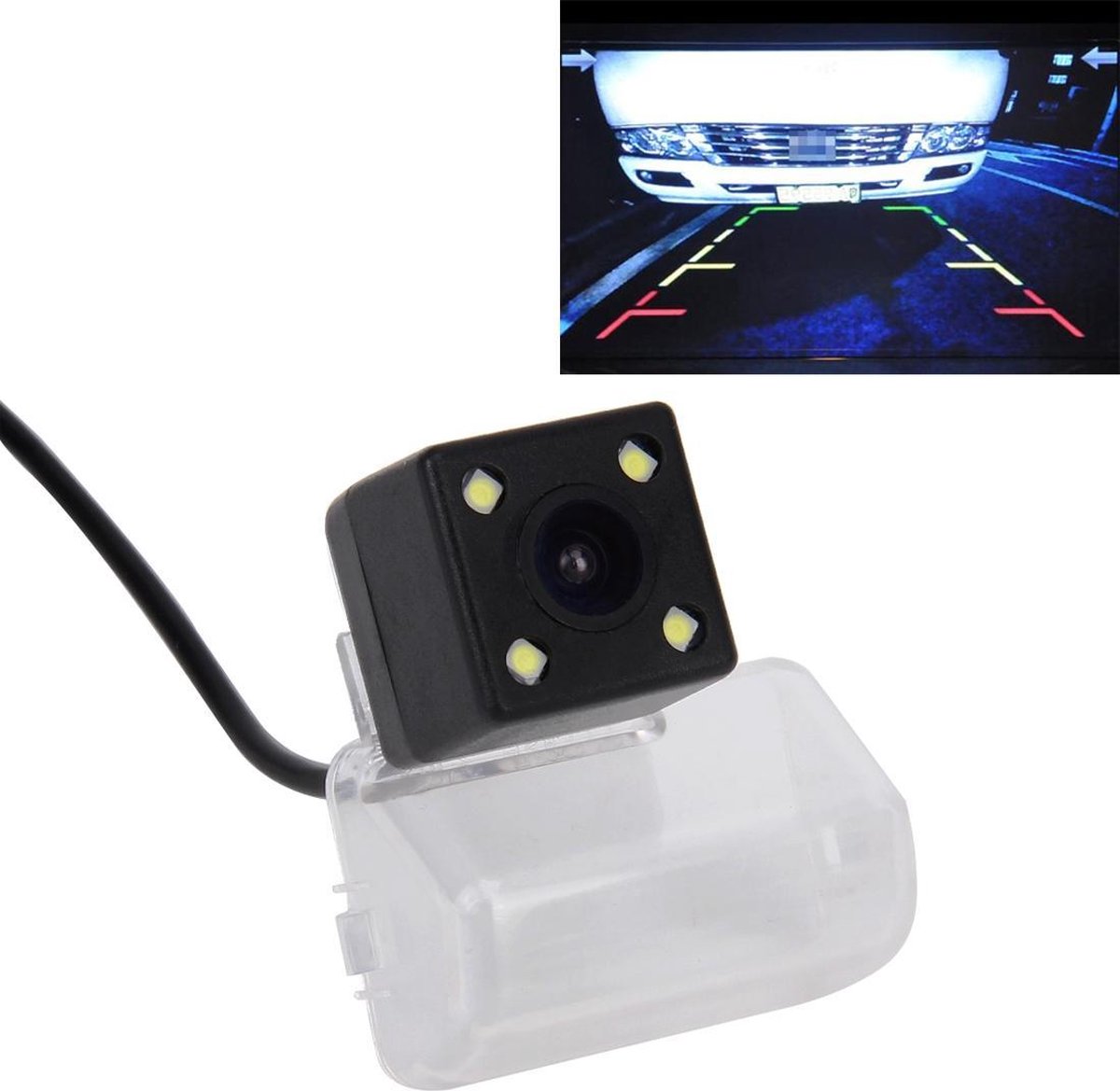 656 Ã— 492 effectieve pixel NTSC 60Hz CMOS II waterdichte auto achteruitrijcamera achteruitrijcamera met 4 LED-lampen voor 2005-2013 versie Mazda 6