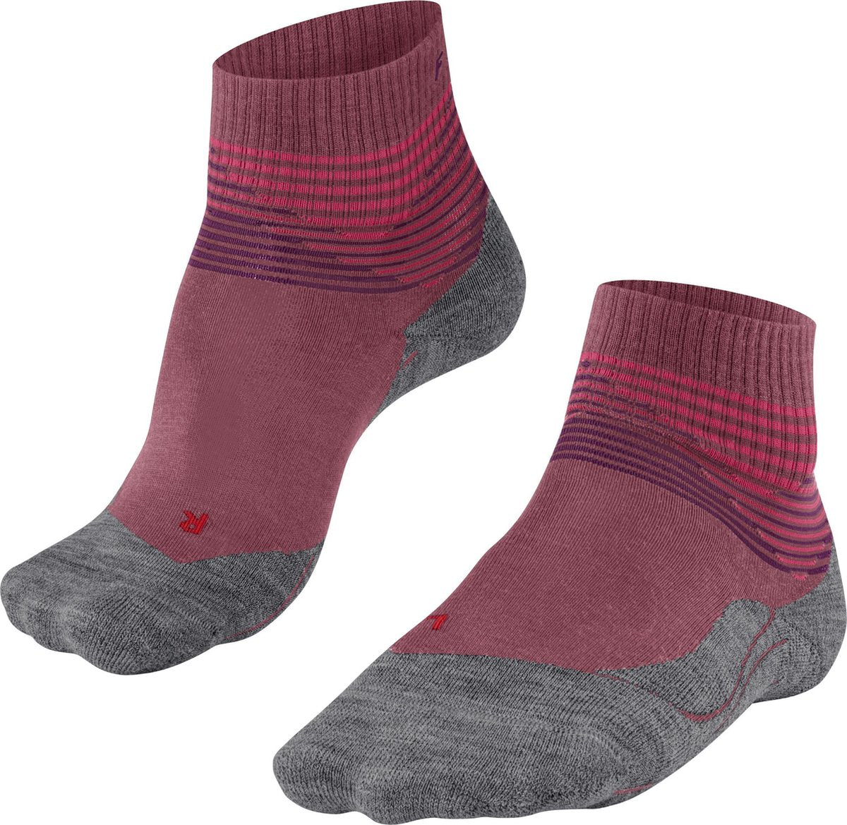 FALKE TK5 Short Offset Dames Wandelsokken - Mixed Berry - Maat 35-36