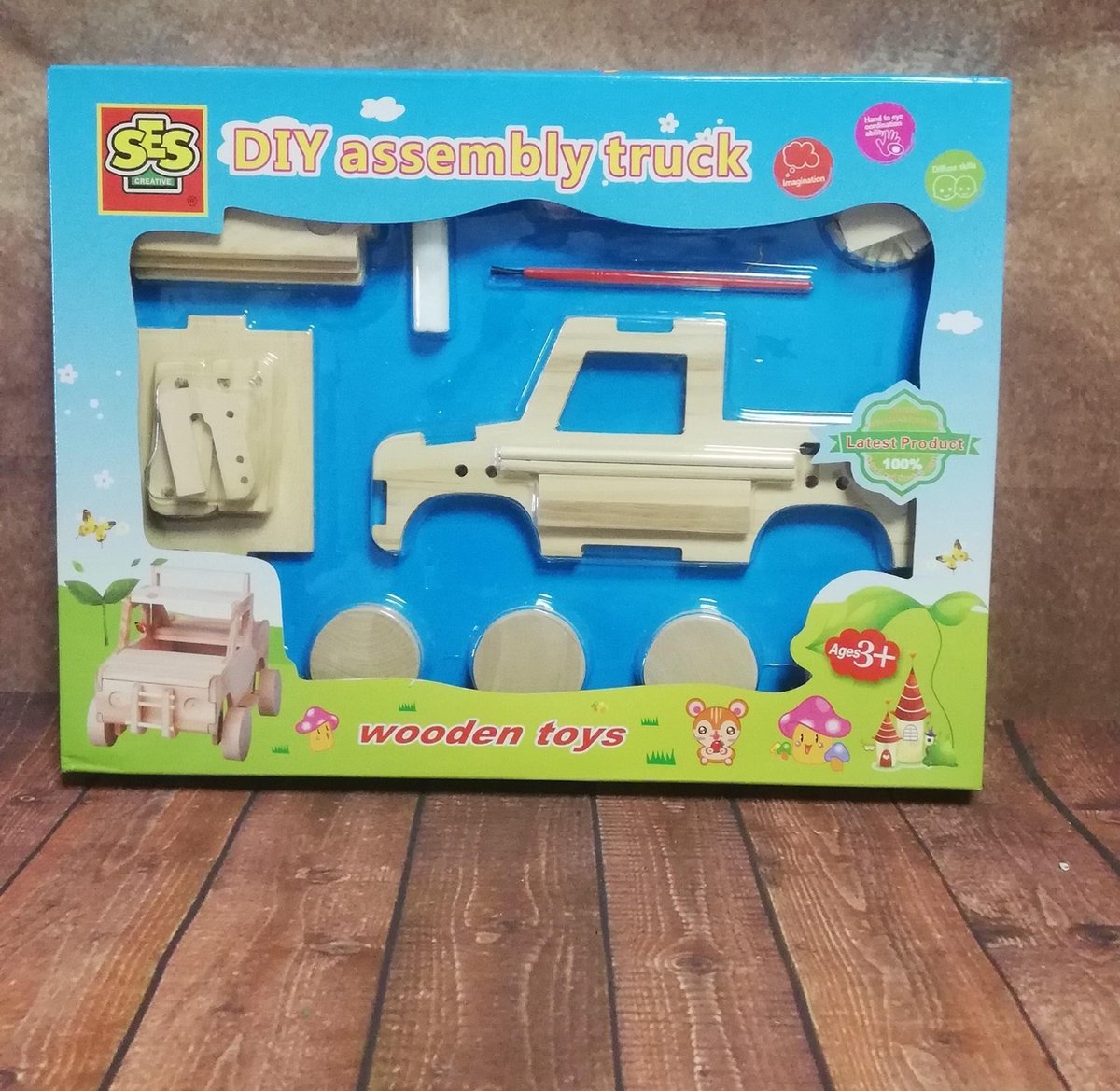 Houten Truck jeep doe het zelf bouwpakket auto
