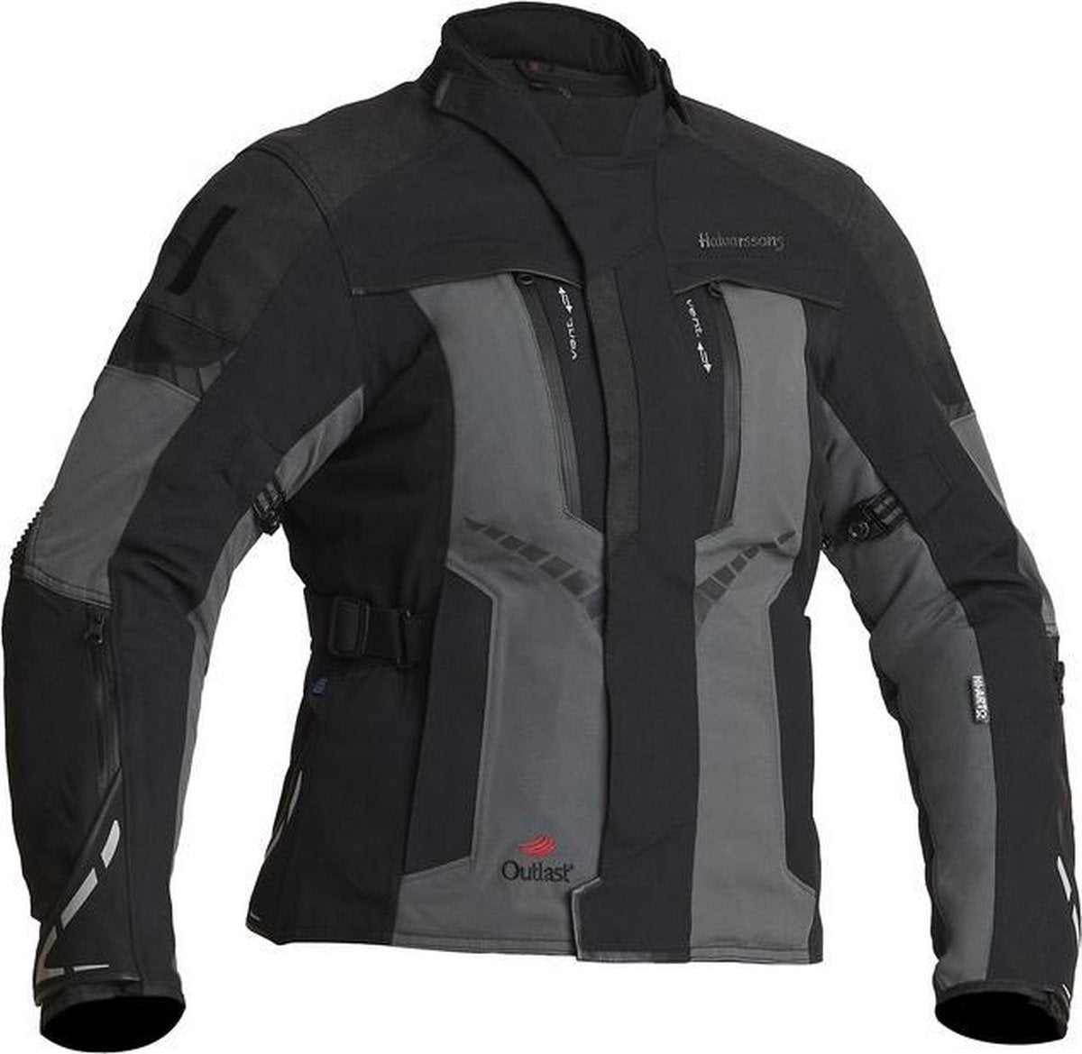 Halvarssons textiel motorjack Vimo Lady zwart/grijs 36