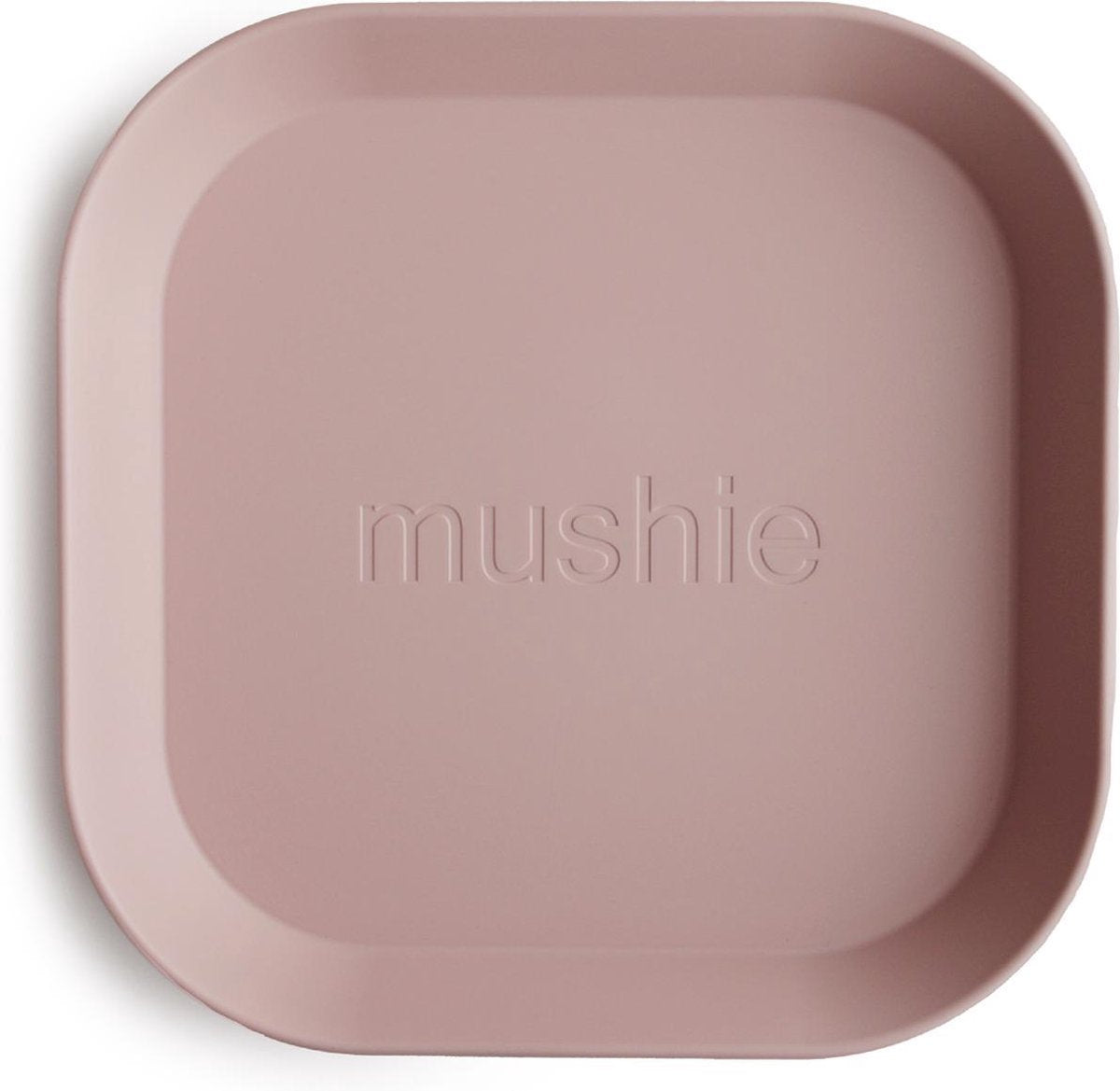 Mushie bord vierkant blush - set van 2 Roze