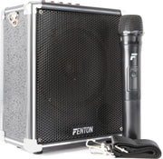 Portable speaker - Fenton ST040 Bluetooth speaker met mp3 speler en draadloze microfoon
