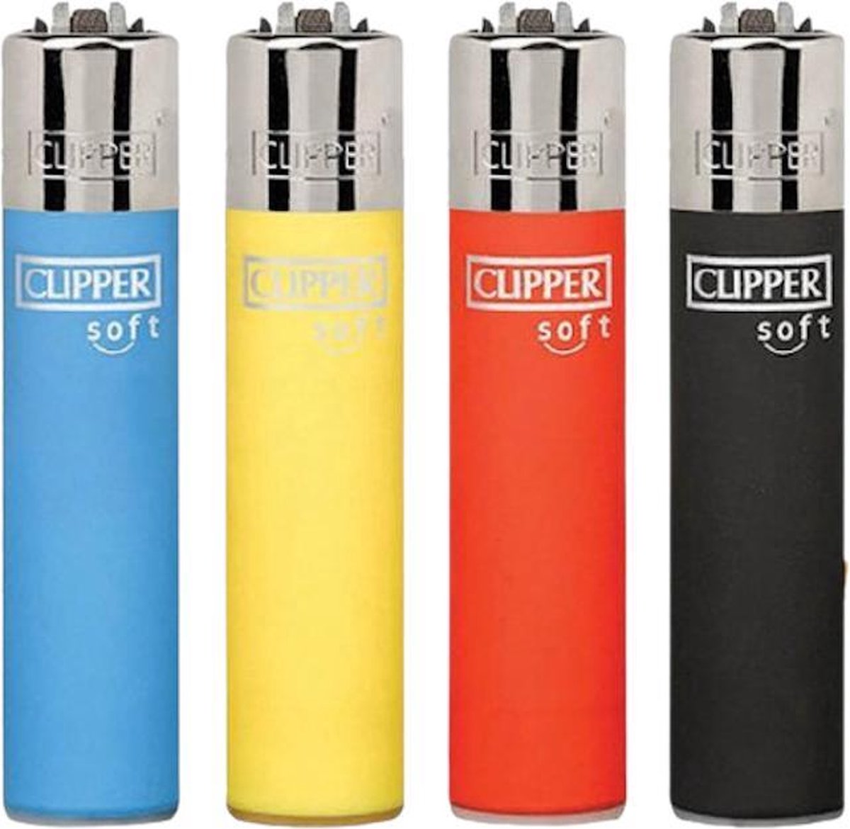 Clipper Soft Touch - Clipper - Clipper aansteker - Clipper lighter - navulbaar / hervulbaar - 8 stuks