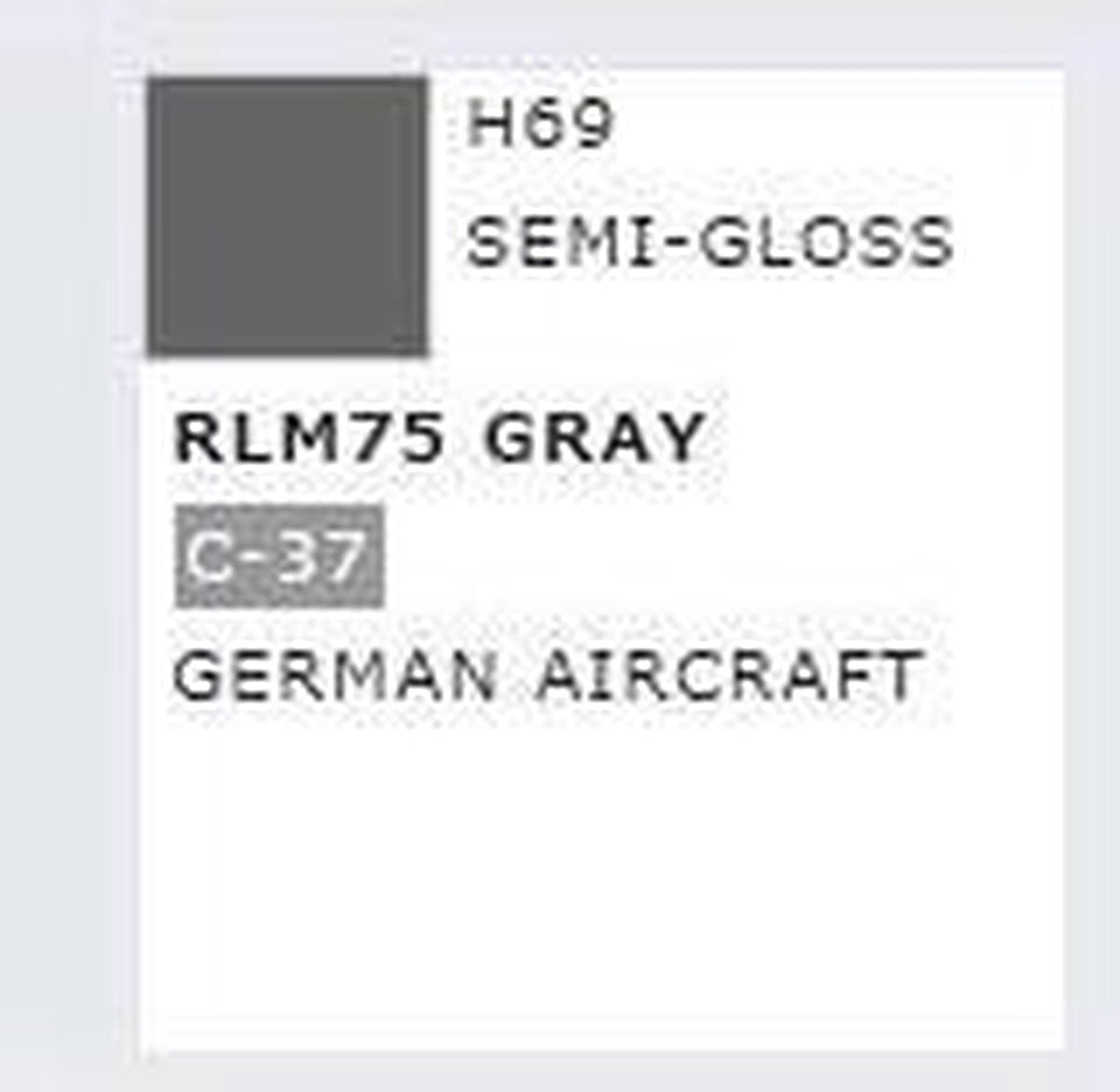 Mrhobby - Aqueous Hob. Col. 10 Ml Rlm75 Gray (Mrh-h-069)
