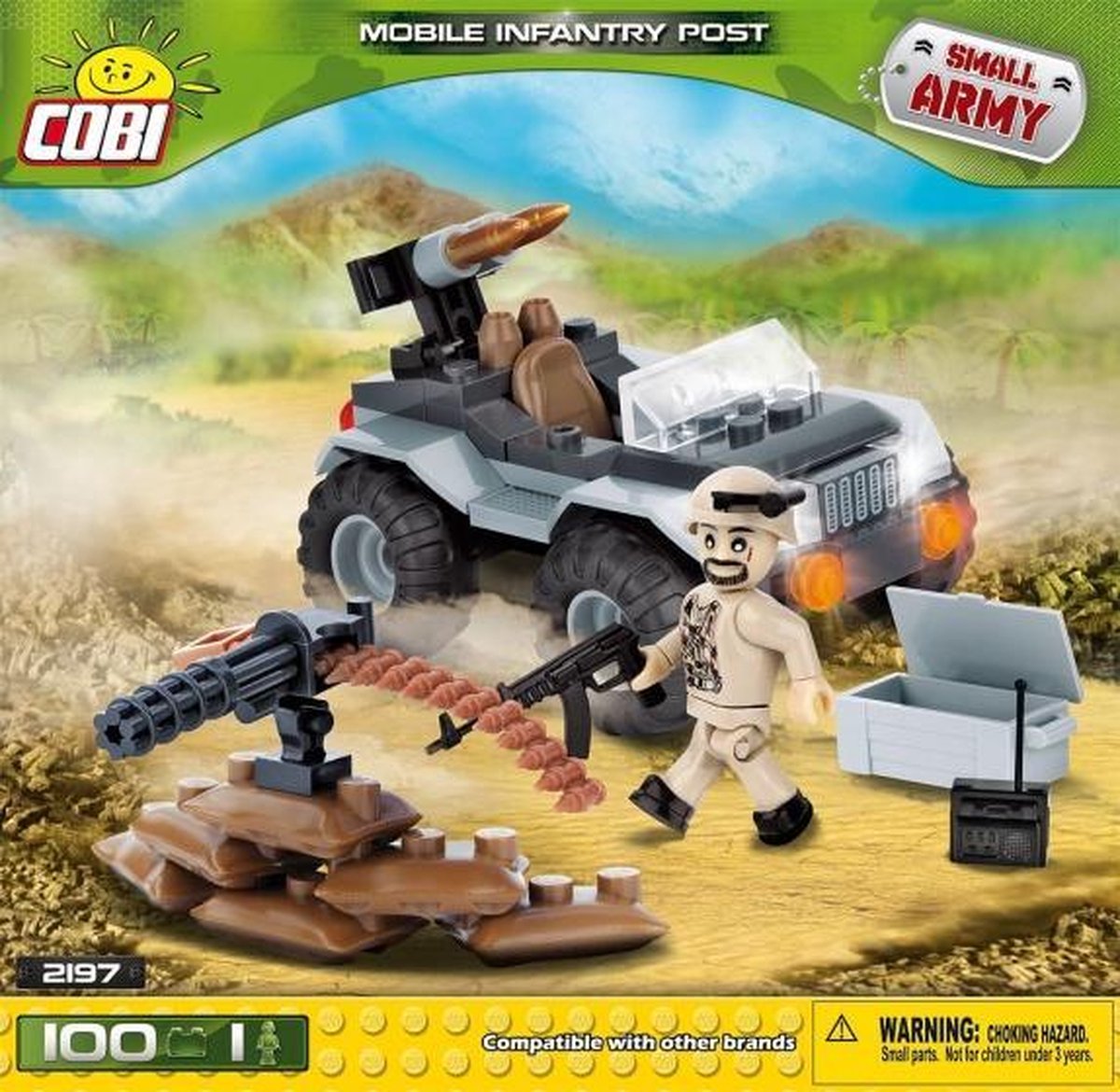 Cobi 100 Pcs Small Army /2199/ Desert Artillery Vehicle