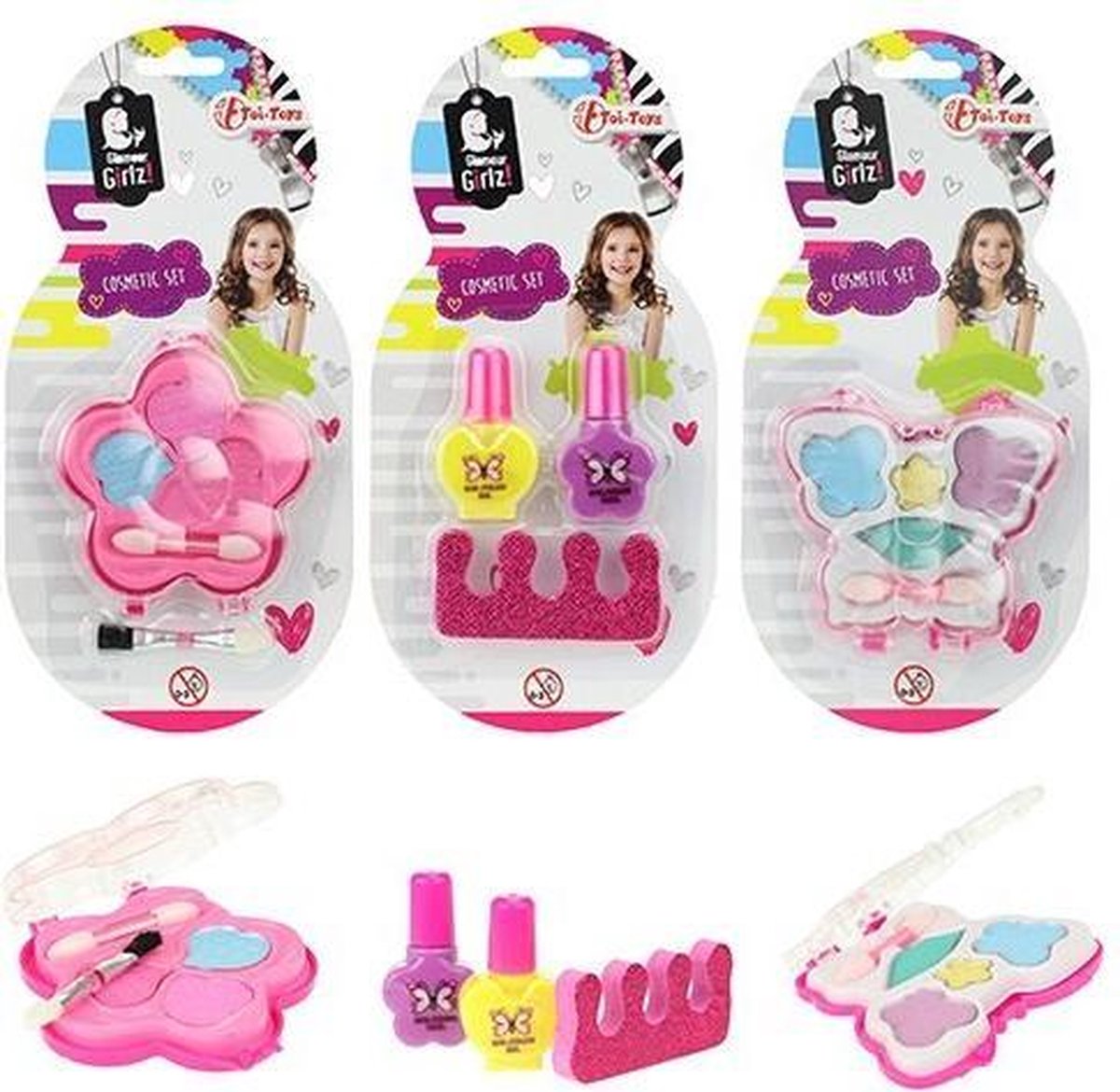 Glamour Girlz Cosmetic set 3 stuks