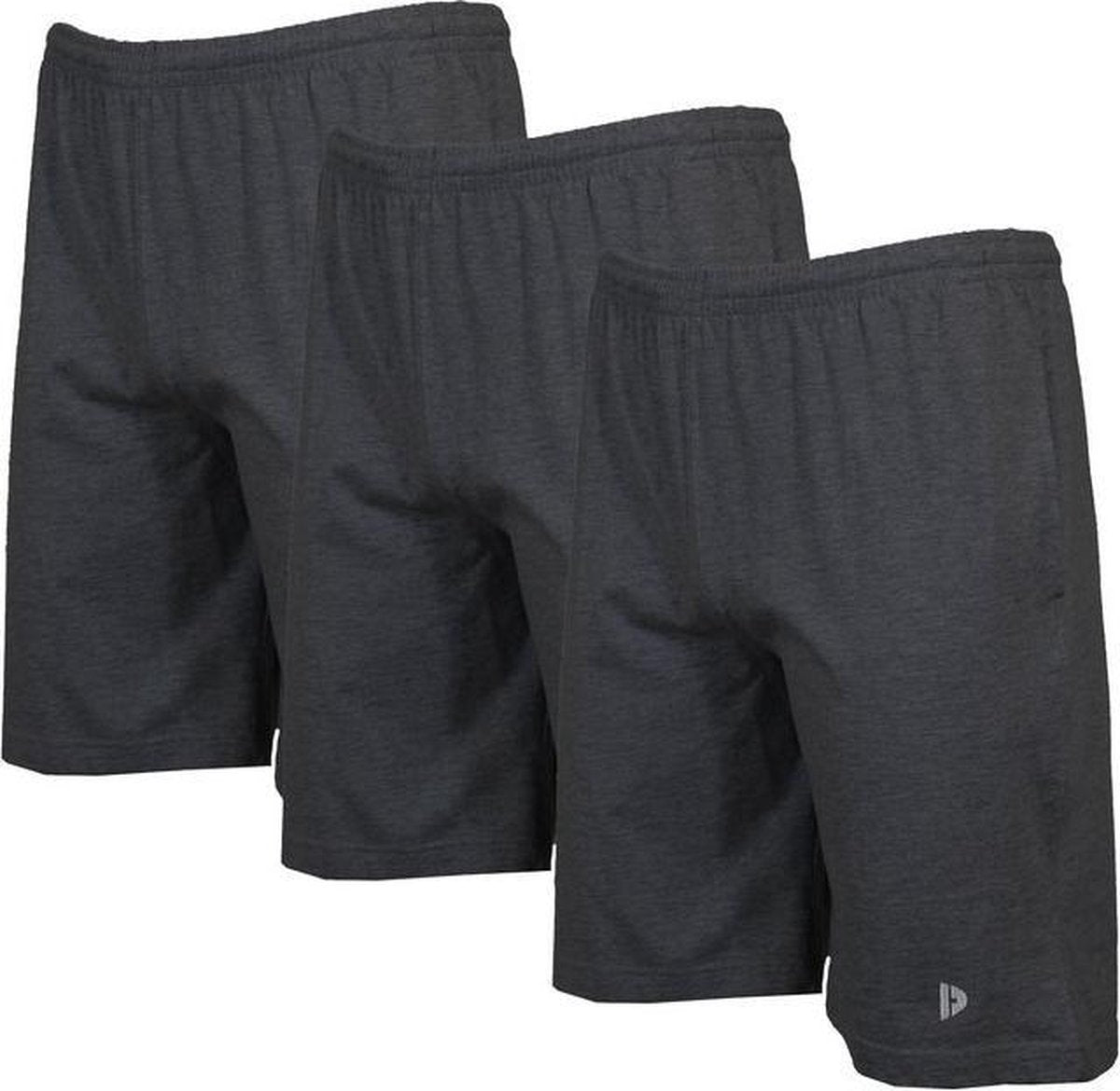Donnay Joggingshort - 3 Pack - Sportshort - Heren - Donker grijs -  Maat M