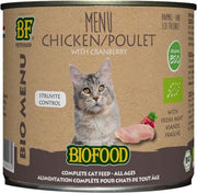 Biofood organic kat kip menu blik kattenvoer 200 gr