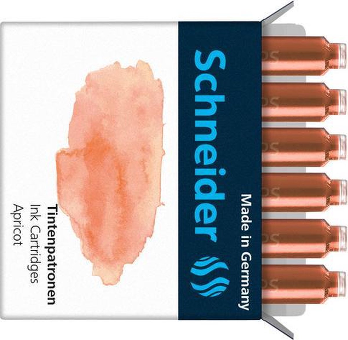Inktpatronen Schneider pastel - Abrikoos doos 6st.