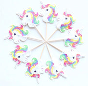 ProductGoods - 48x Leuke cocktailprikkers eenhoorn | Unicorn | Verjaardag | Sateprikkers | Traktatie | Feest | Prikkers