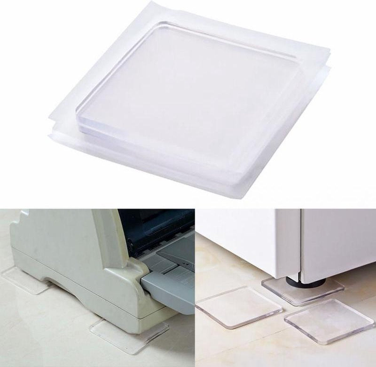 Trillingsdempers Wasmachine - Wasmachine Dempers - Wasmachine Antislip Rubber - Antislip Rubber - Wasmachine Pads - 4 Stuks